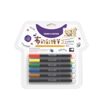 【SIMBALION 雄獅文具】布的雙頭彩繪筆 1mm 6色組 / 盒 TM-6, , large