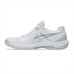 Asics Court Hunter Ff 女 羽球鞋 支撐 抗扭 瞬移 白 銀 [1072A112-102], , large