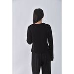 (M) 【房業涵私服】lalala英文刺繡黑色毛衣二手衣, , large