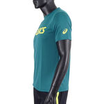 Asics 男女 短袖 T恤 運動 透氣 吸濕 快乾 抗UV 台灣製 延續 綠 [K31415-82], , large