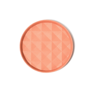 re-ing Bamboo Fiber Plates-3Piece Round plates-Pink Orange
