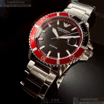 [星晴錶業]ARMANI手錶,42mm,AR00076黑色錶面銀錶殼銀色精鋼錶帶款, , large