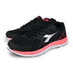 DIADORA迪亞多那 時尚潮流慢跑鞋 女運動鞋 女鞋 簡約 時尚 透氣 保護後跟 Q彈 緩震 釋壓 耐磨 止滑 黑 粉, , large