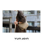【YUN JOIN】AIRFLOW 多層梯形斜肩包-沙色 側背包 小包 肩背包 城市簡約 日韓系 隨身包, , large