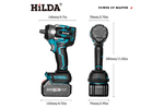 【HILDA】希爾達電動工具 21V 雙電 短軸無刷扳手機 HL21-SH2, , large