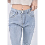 (S) jeans丹寧牛仔質感藍色長褲二手衣, , large