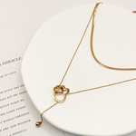 【世豐】PETER RABBIT 比得兔「戀鍊情深」雙層項鍊-玫瑰金, , large