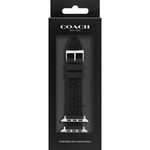 COACH Apple Watch 錶帶 42/44/45mm 適用 矽膠錶帶薦-黑色(不含手錶), , large