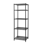 【Y HOUSE】60x45x210cm Lightweight Five-Layer Iron Rack Iron Rack - Painted Black, , large