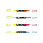 【 Pentel 飛龍 】Twin Checker 雙色螢光筆 1.0~3.5mm 12支/盒 SLW8   -  多款可選, , large