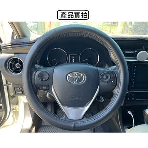 CAR WAY Bull King Genuine Leather Steering Wheel Cover (Steering Wheel Cover, Genuine Leather)