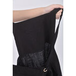 (4XL（含）以上) 質感吊帶黑色長裙二手衣, , large