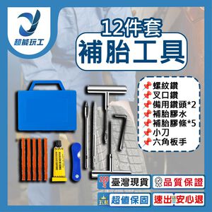 12-piece tire repair kit