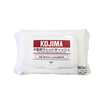 [日日好物]日本KOJIMA-寵物專用眼耳口濕巾-無香型80入/袋(貓狗毛髮臀四肢全身清潔濕紙巾,拋棄式毛孩全身清潔毛巾,寵物除臭紙巾,寵物洗澡擦拭布), , large