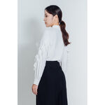 AVVJOY浪漫荷葉滾邊襯衫｜甜美與氣質的完美融合, , large