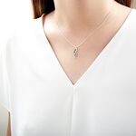 【Angel & Me】Sakura s925 sterling silver necklace Birthday Valentine Day gift, , large
