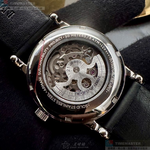 [星晴錶業]ARMANI手錶,44mm,AR00079雙面機械鏤空錶面銀錶殼深黑色真皮皮革錶帶款, , large