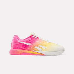 Reebok Nano X5 女 多功能 訓練鞋 穩定 健身 重訓 粉紅 黃 [100209375]