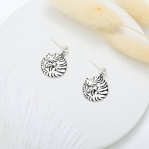 【Angel & Me】虎斑貓 貓 貓咪 一對 s925 純銀 耳環 耳夾 情人節 聖誕節 禮物