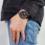 TISSOT 天梭 Seastar 1000 海洋之星300米計時手錶-黑x玫塊金框  T1204173705100, , large