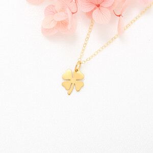【Angel & Me】幸運草 四葉草 s925 純銀 厚鍍 24k 純金 項鍊