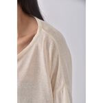 (M) marcel韓牌質感圓領杏色長袖上衣二手衣, , large