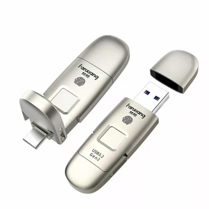 [FANXIANG梵想]外接式指紋加密固態硬碟 USB3.2 Gen2 +Type-C手機電腦兩用 讀速550MB/s適用安卓手機 MAC Windows電腦-F651-128GB