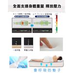 【日本旭川】醫護級石墨烯升級版護脊厚磅支撐3cm空氣床墊(贈石墨烯枕套床包組) 空氣纖維 可水洗, , large