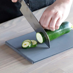 Foldable cutting board that can be hung upright to dry, , large