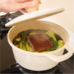 【Korea King】Crystal Ceremic Coated Non-Stick Pot with Glasslid 24cm, , large