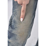 (XL) newlover industry丹寧牛仔棉質暈染藍色長褲二手衣, , large