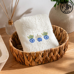 【SOLO Vintage】LCW Home 50x80cm Flower Vases Embroidery Towel 100% Cotton Absorbent, , large