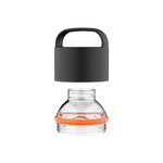 24Bottles Spin Bottle Lid Black and Clear Mouth, , large