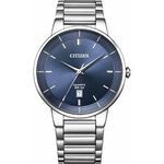 CITIZEN 星辰 紳士日期手錶-藍/40mm BI5120-51L, , large