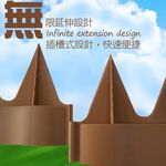 GS MALL 台灣製造 仿波浪型磚塊長籬笆 波浪型籬笆 磚塊 籬笆 園藝圍籬 園藝裝飾 庭院圍籬 長籬笆, , large
