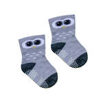 [Kaimei Cotton] MIT Taiwan-made pure cotton non-slip wide-mouth children's socks (baby version 0-2 years old) - big-eyed owl style - 8 pairs, , large
