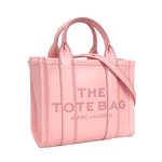 MARC JACOBS THE LEATHER TOTE 粒面皮革迷你托特包/蝴蝶結粉, , large