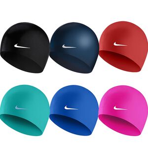 NIKE Solid 成人競速矽膠泳帽 低過敏 93060