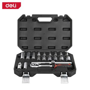 【deli tools】1/4 inch Socket Wrench Set 20PCS