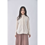 (S) uniqlo棉質純棉杏色襯衫上衣二手衣, , large