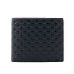 GUCCI Guccissima 壓印牛皮對開零錢袋短夾/深藍色, , large