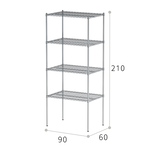 【Y HOUSE】90x60x210cm Heavy-duty four-layer iron rack Heavy-duty iron rack, , large