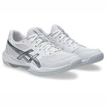 Asics Gel-rocket 12 男女 排球鞋 穩定 包覆 回彈 白 銀 [1072A119-101], , large