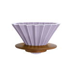 ORIGAMI Dripper M with Wooden Holder (Matt Navy), , large