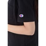 (S) champion質感棉質純棉黑色短袖上衣二手衣, , large