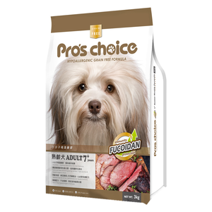 【Pro’s Choice 博士巧思】無穀犬食3kg-熟齡犬配方