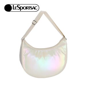 Lesportsac 珍珠奶油色日常月亮包 斜背包 側背包 送禮 禮物(漸層光影)
