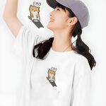 JZ TEE 橘貓-EMO 印花短袖T恤, , large