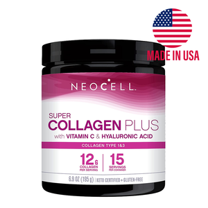 Neocell Collagen Super Collagen Plus with Vitamin C & Hyaluronic Acid Powder , 6.9 Ounces
