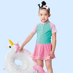 Monina, Made in Taiwan, Children's Short-Sleeved Onesie Swimsuit, , large